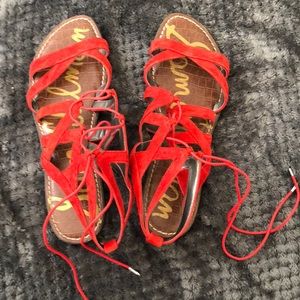 red sam edelman sandals